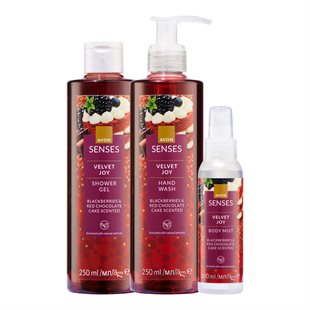 3dílná sada s vůní ostružiny a čokoládového dortu